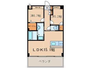 グリーンサム大久保の物件間取画像